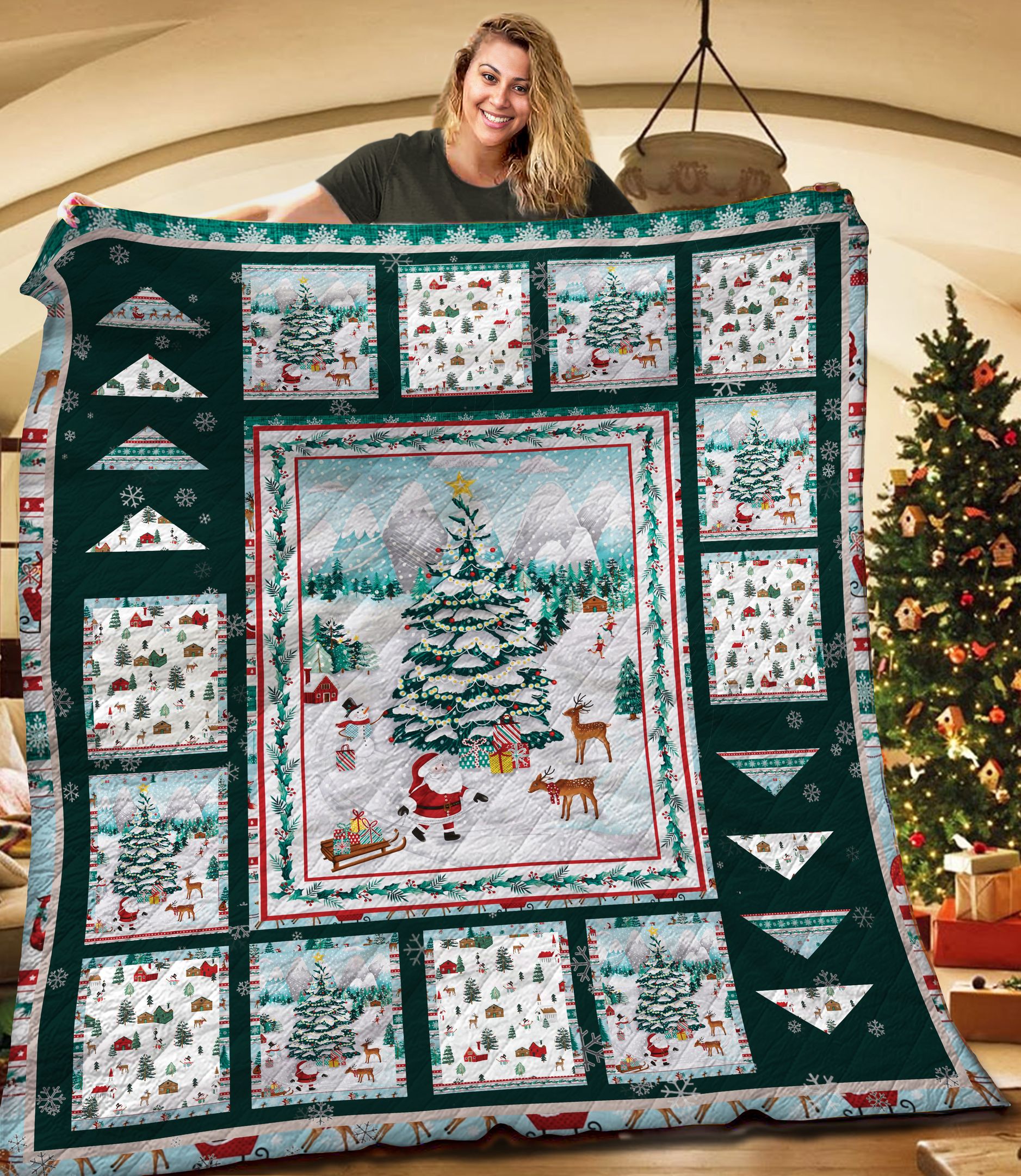 Santa Claus TNT141104NH Quilt Blanket