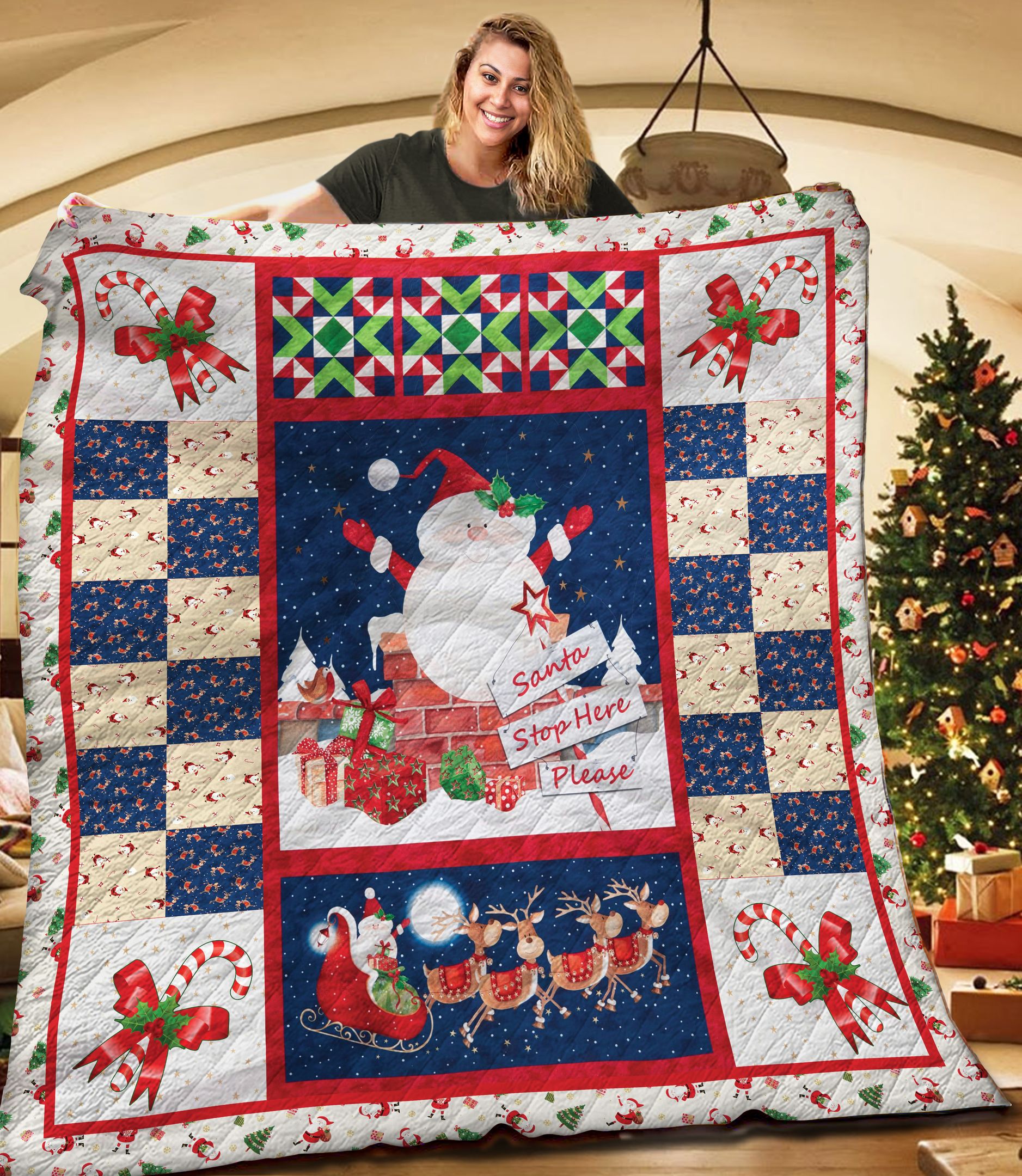 Santa Claus TNT141105NH Quilt Blanket