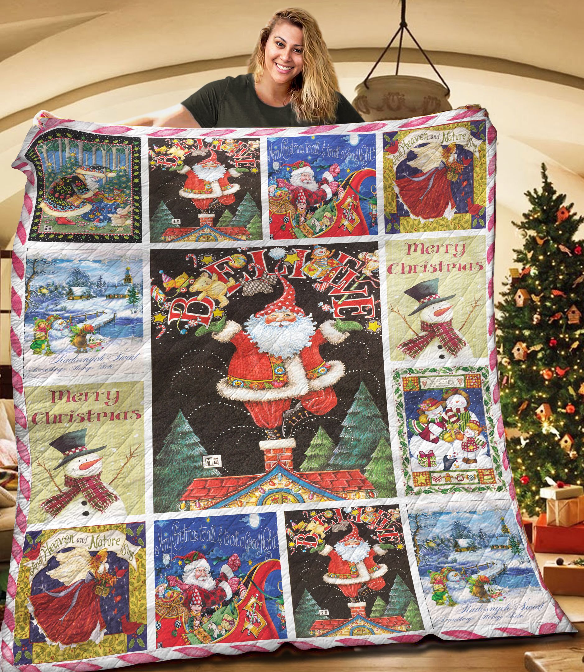 Santa Claus TNT171108NH Quilt Blanket