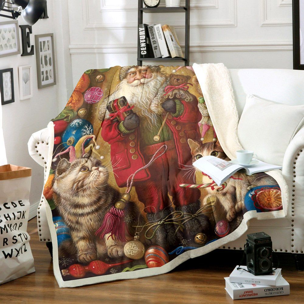 Santa Claus Sherpa Fleece Blanket