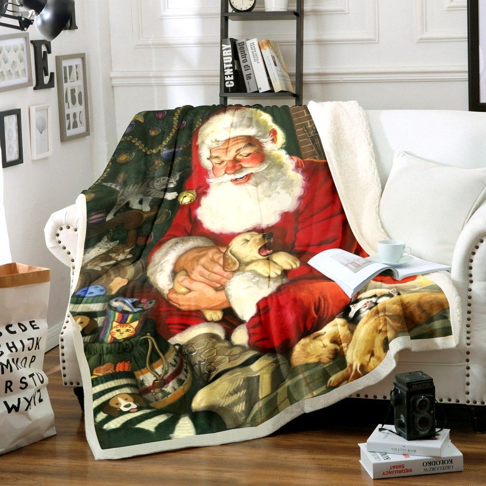 Santa Claus Sherpa Fleece Blanket