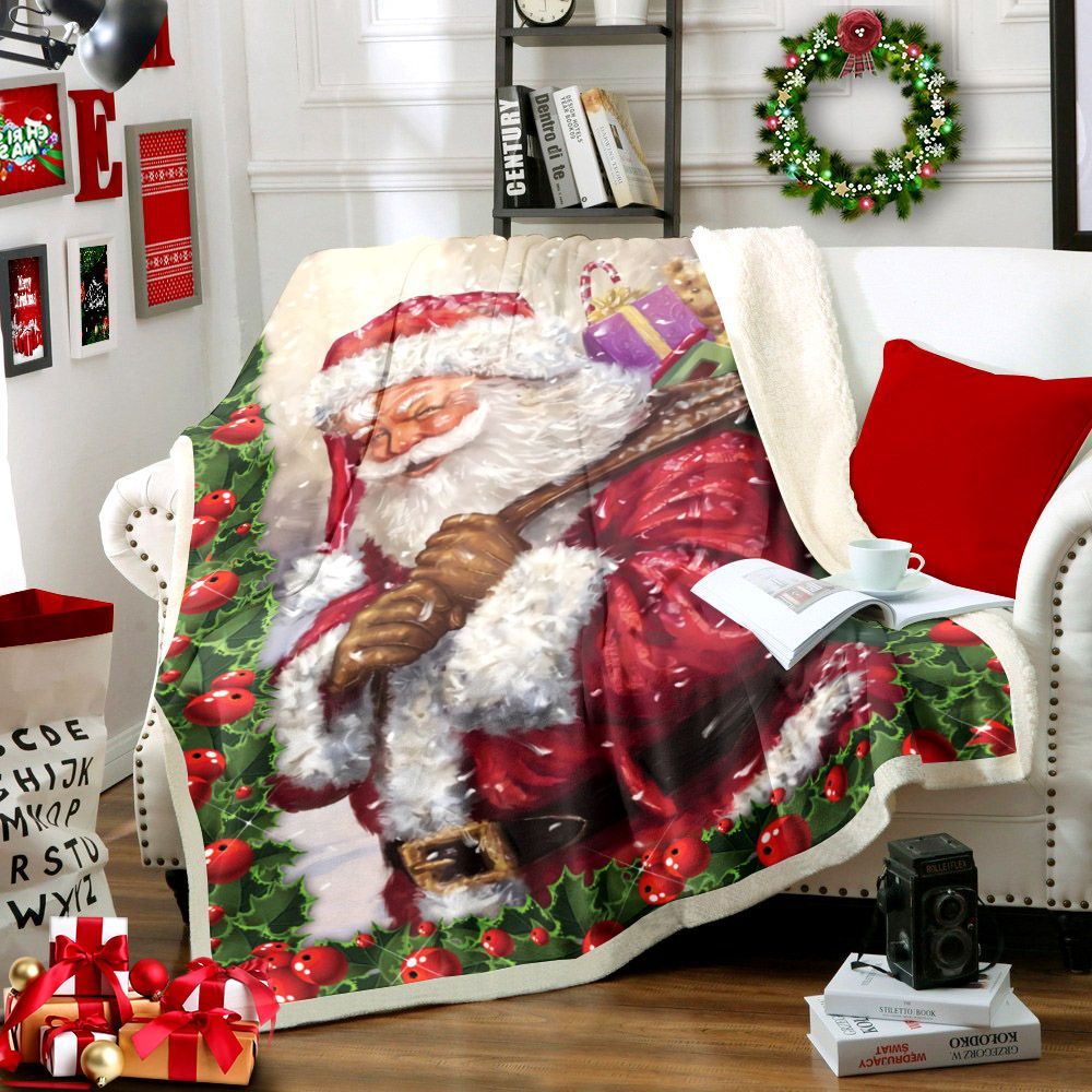 Santa Claus Sherpa Fleece Blanket