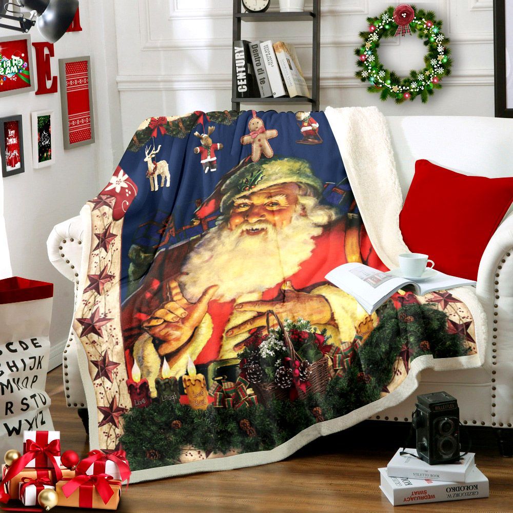 Santa Claus Sherpa Fleece Blanket