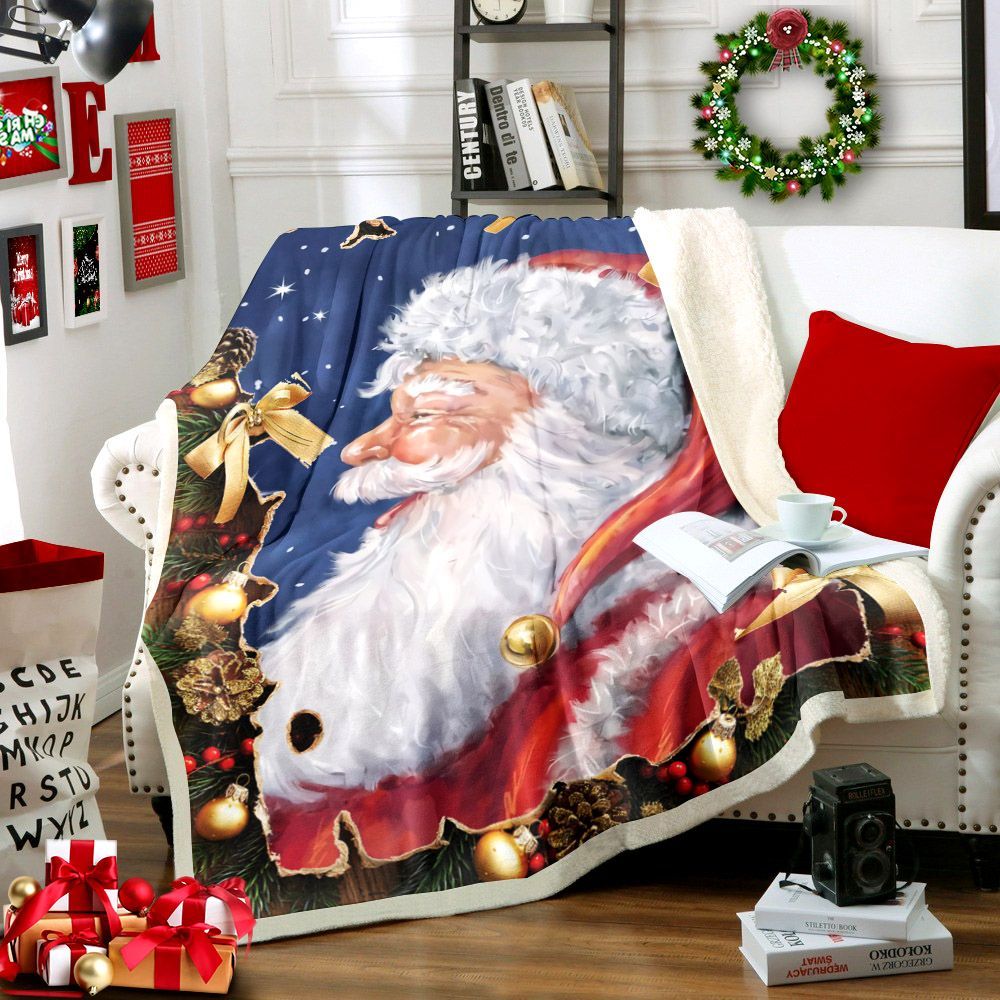 Santa Claus Sherpa Fleece Blanket