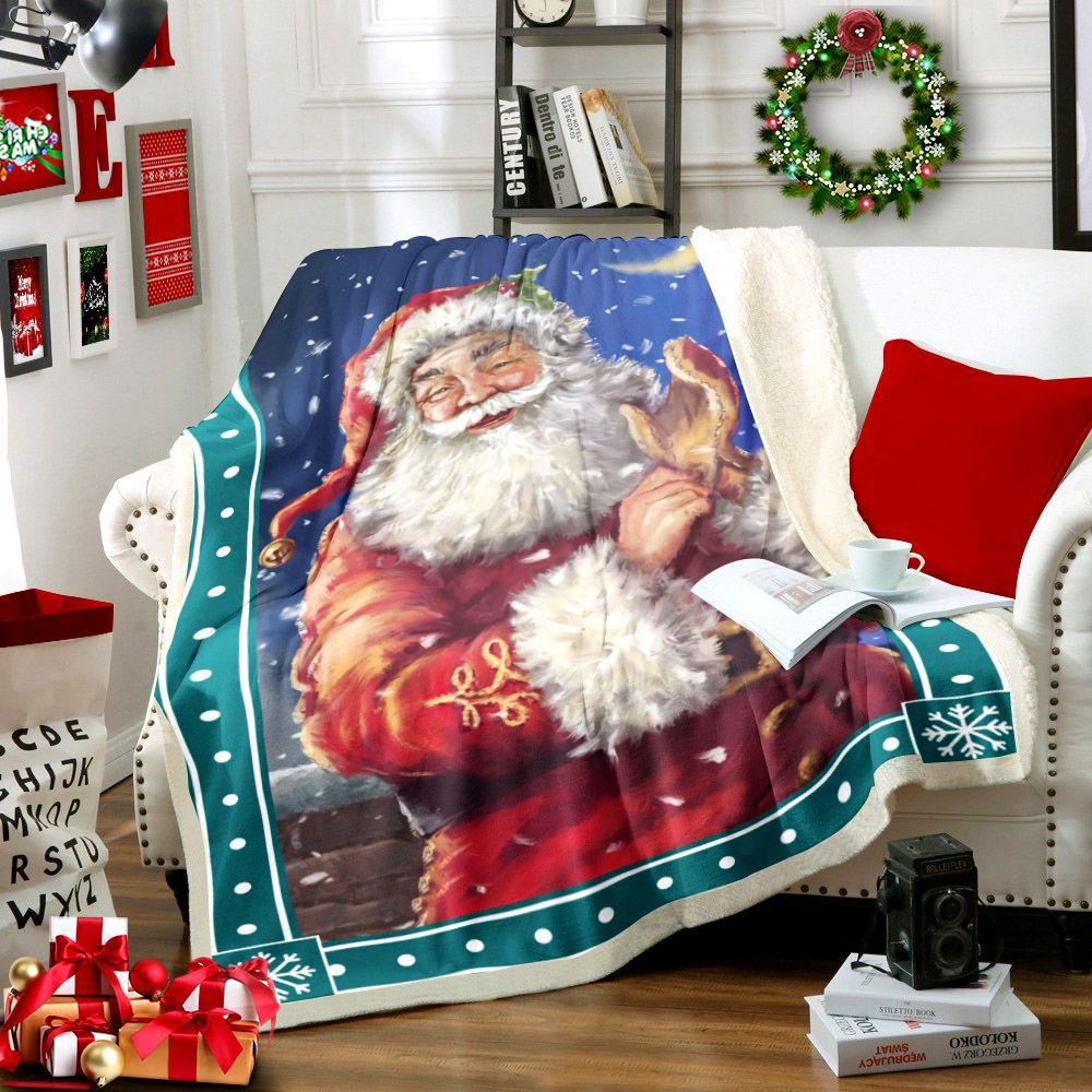 Santa Claus Sherpa Fleece Blanket