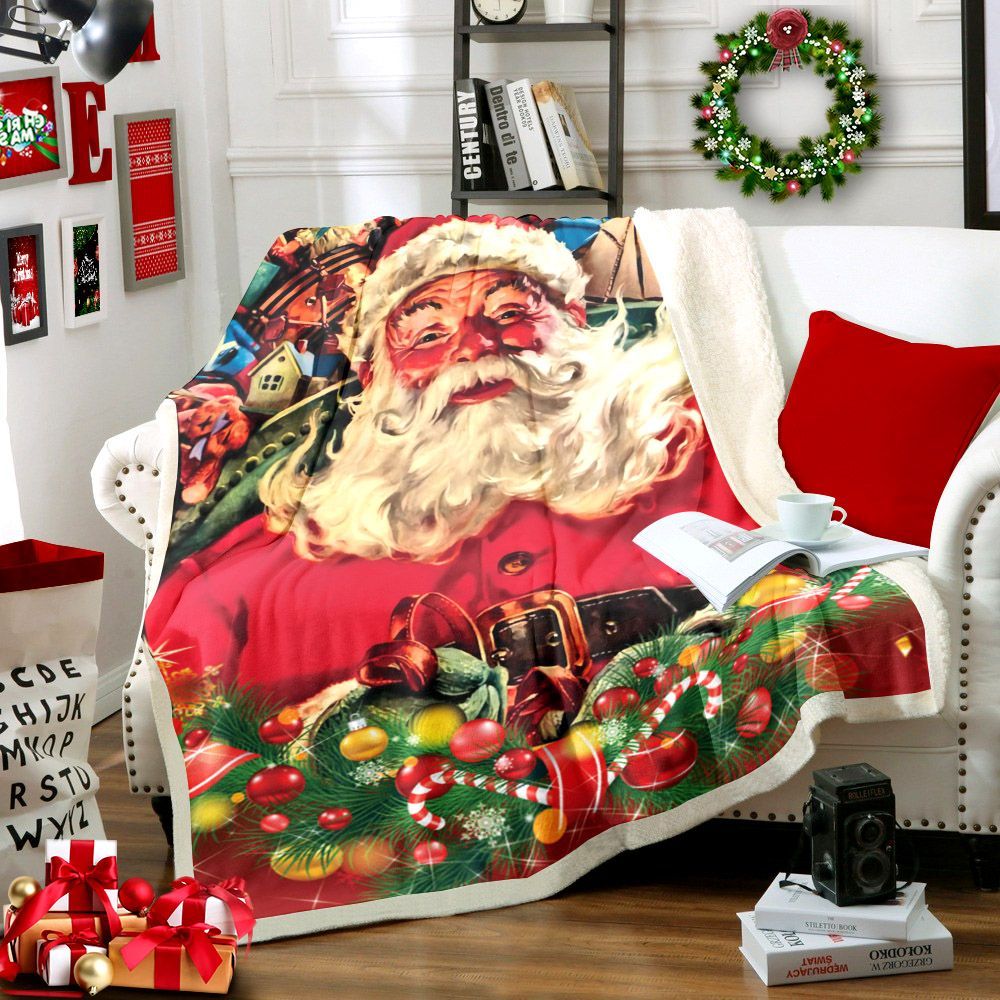 Santa Claus Sherpa Fleece Blanket