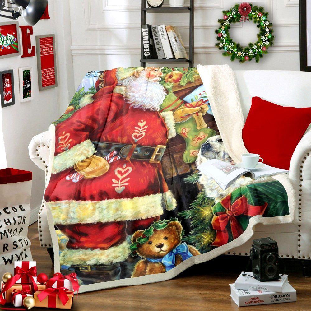 Santa Claus Sherpa Fleece Blanket