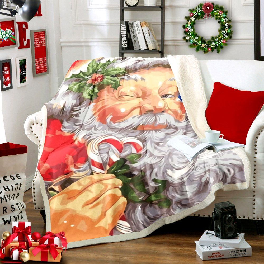 Santa Claus Sherpa Fleece Blanket