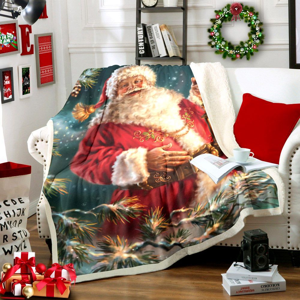 Santa Claus Sherpa Fleece Blanket