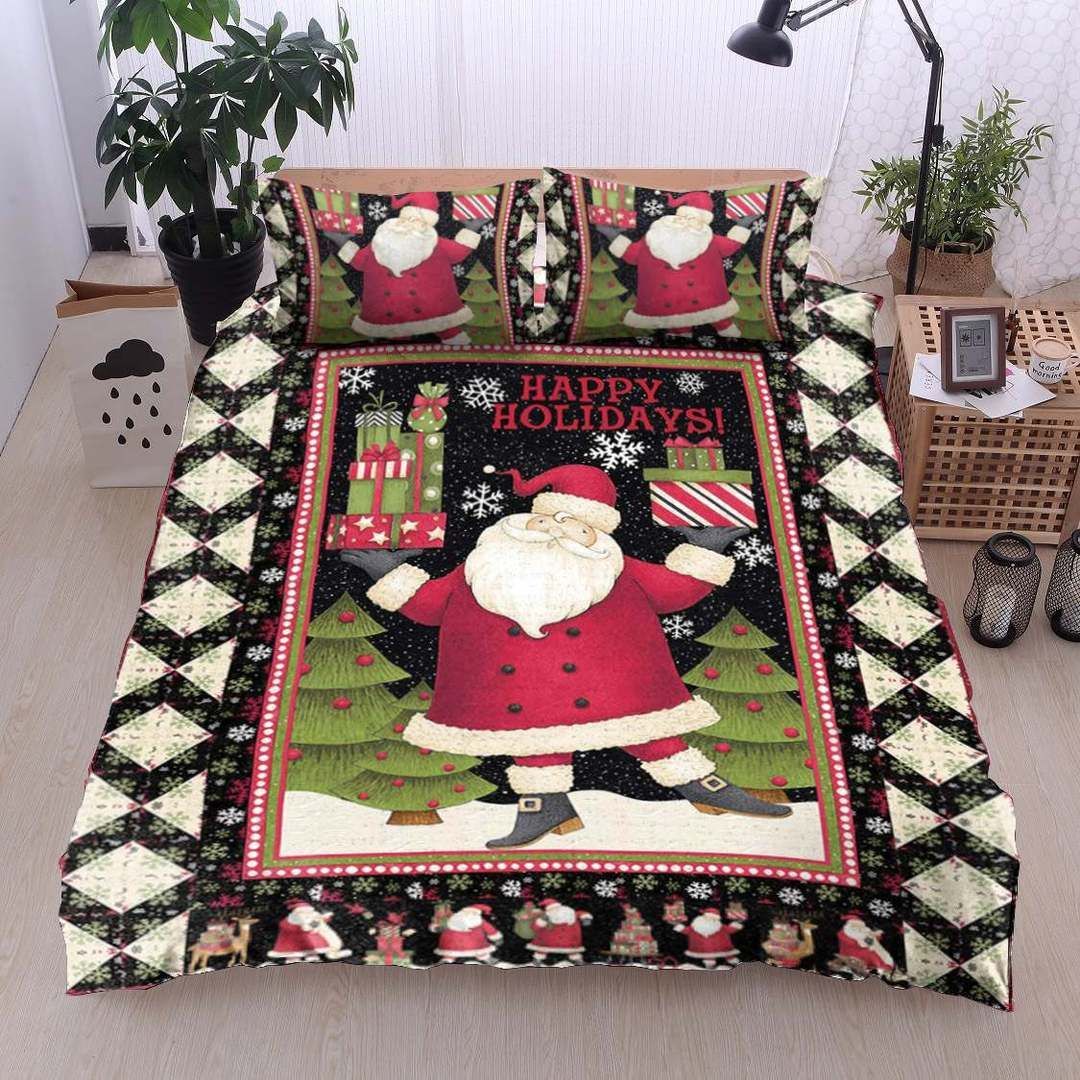 Santa Holiday Christmas Bedding Set