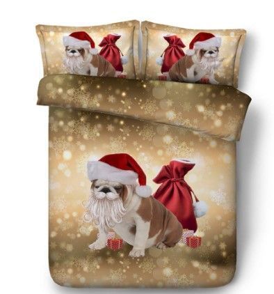 Santa Pug Bedding Set