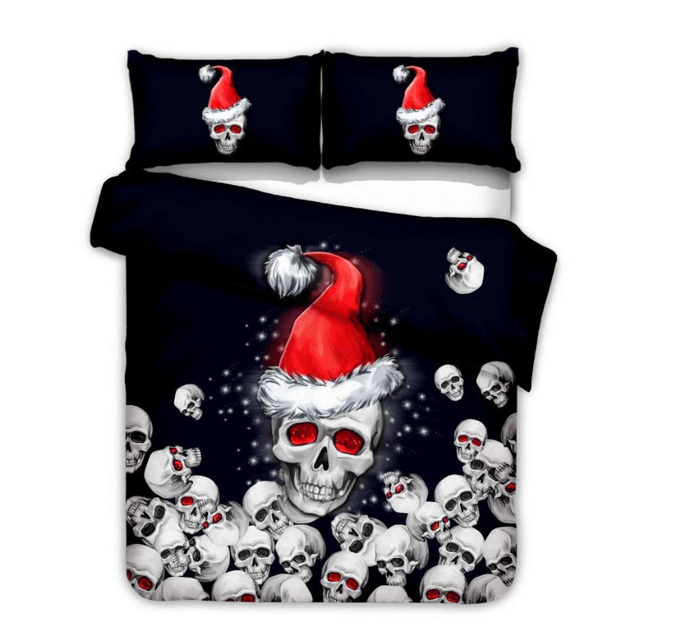 Santa Skull Bedding Set