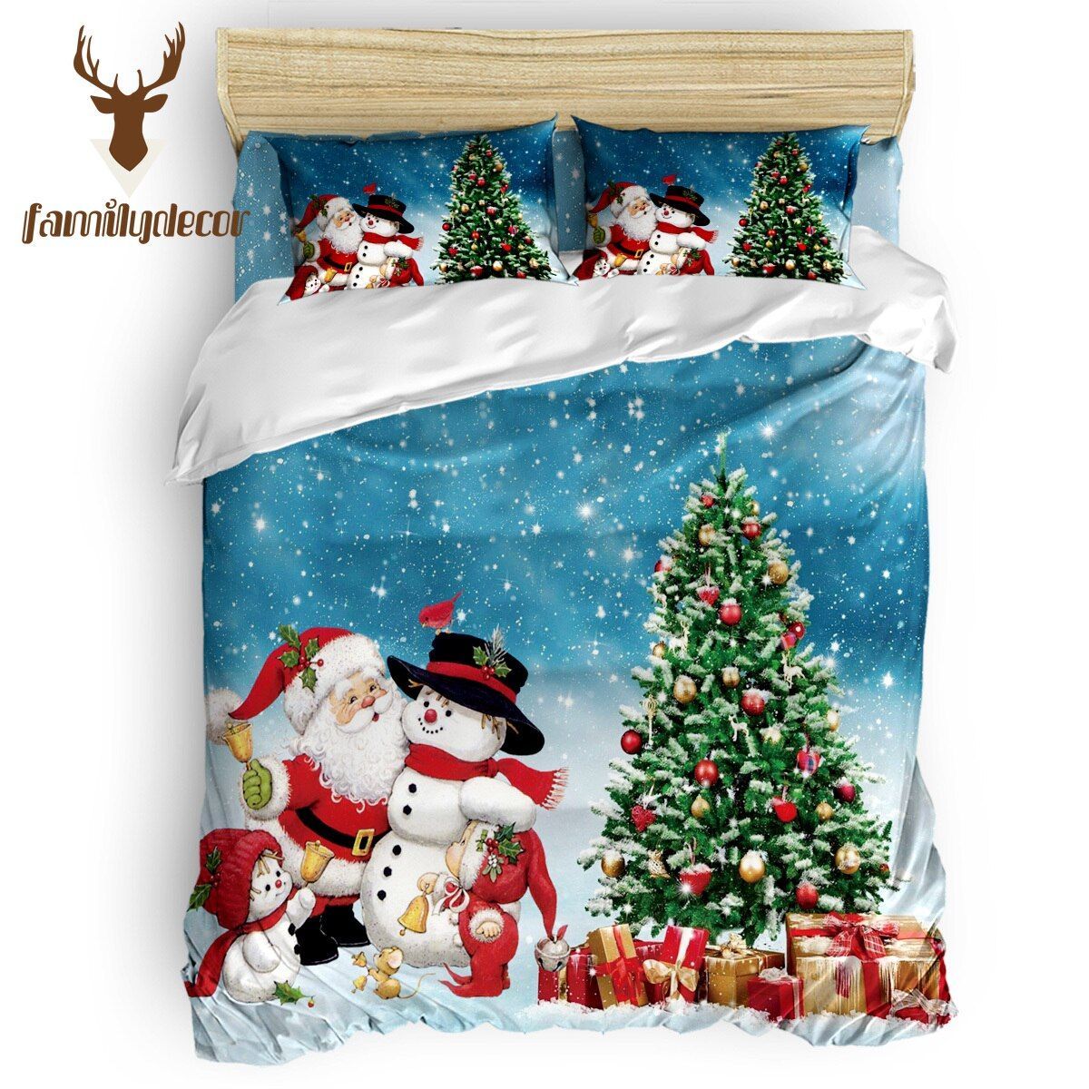 Santa Snowman Bedding Set