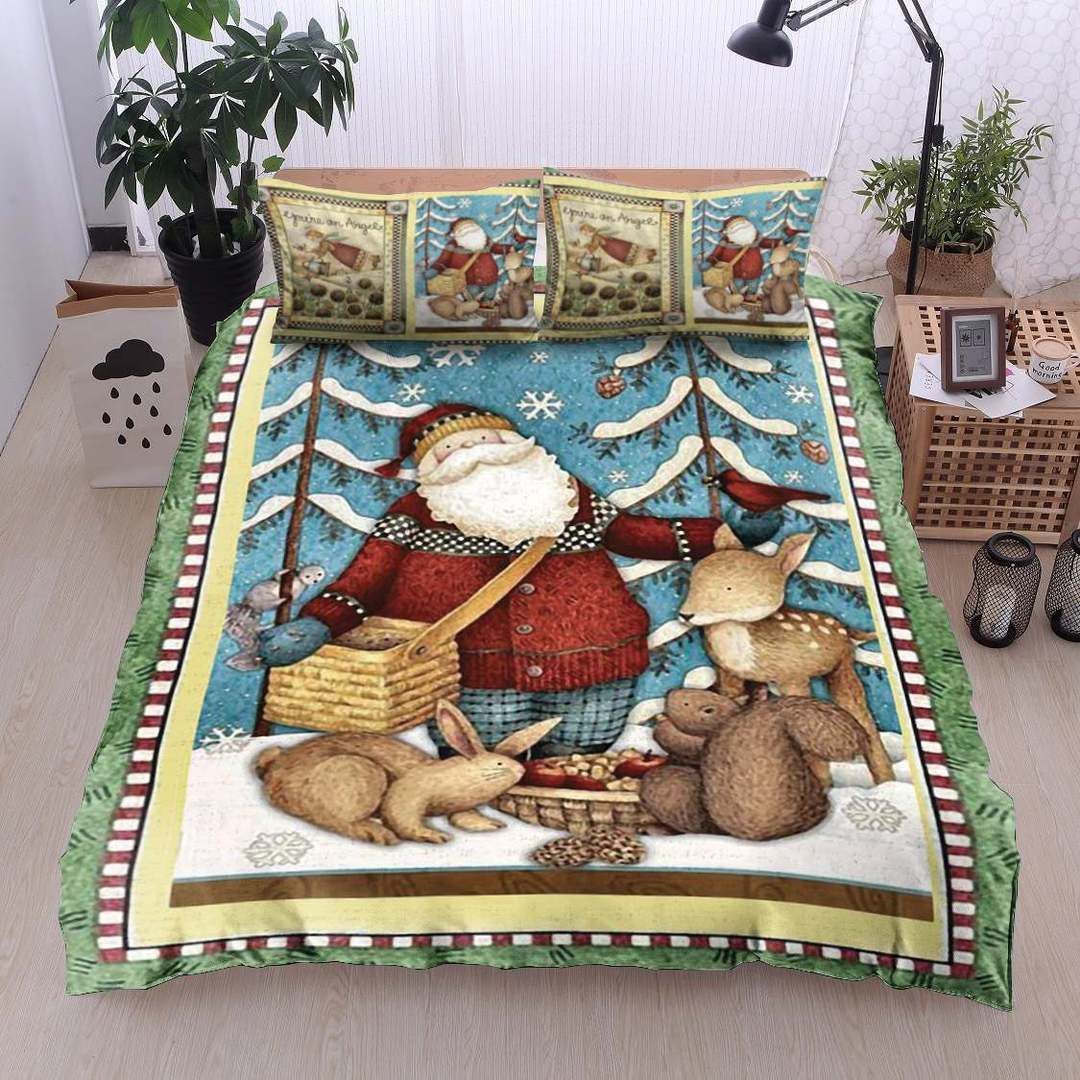 Santa Tree Christmas Bedding Set