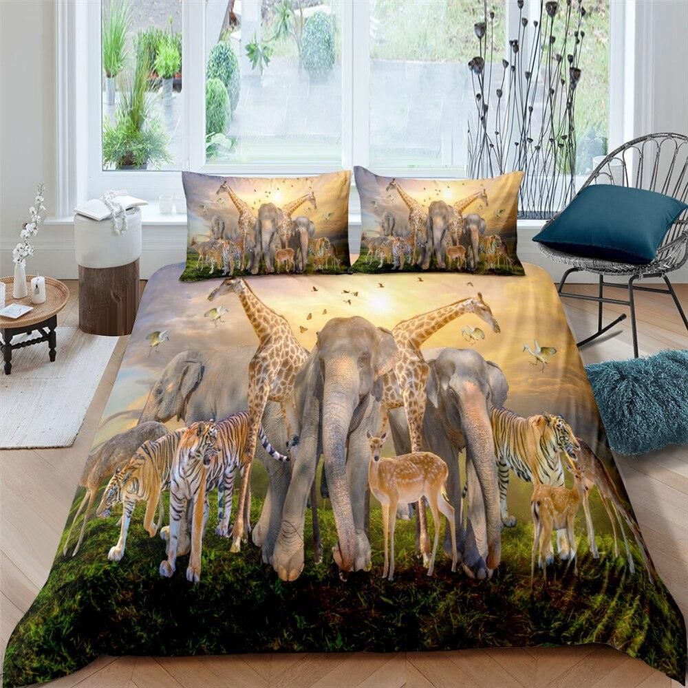 Savanna Animals Wild World Bedding Set