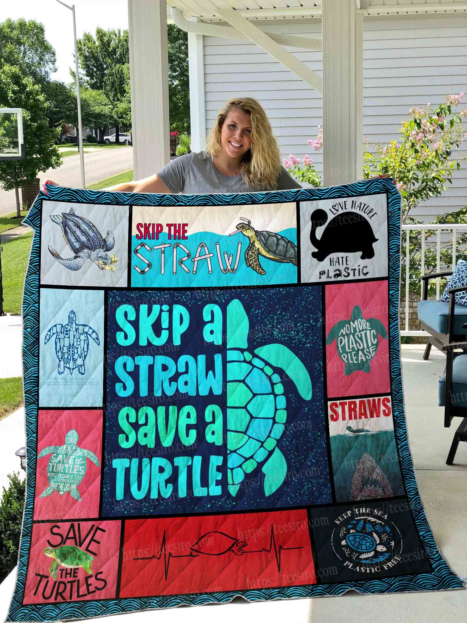 Save Turtles Quilt Blanket DHC1501661VT