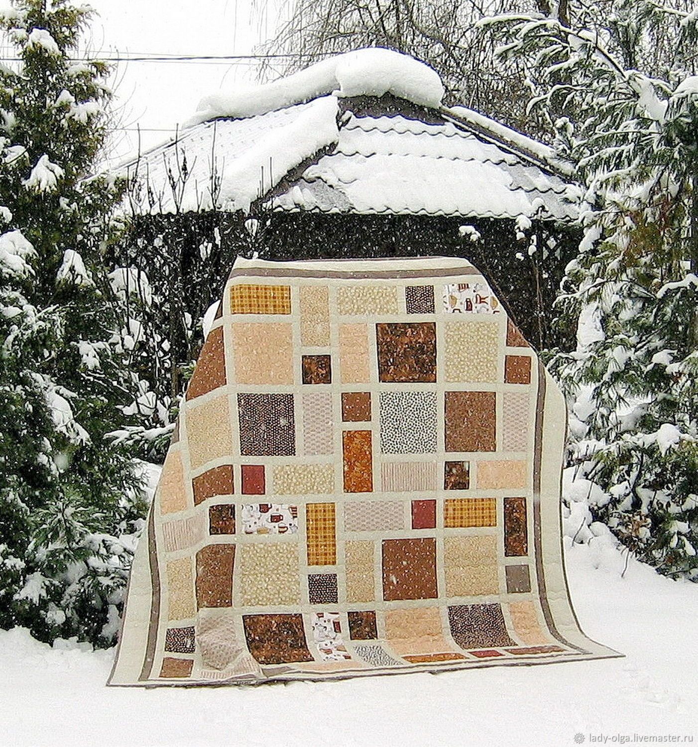 Scandinavia Coffee Style Quilt Blanket DHC04012036TD