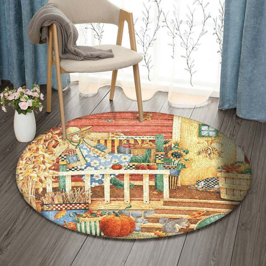 Scarecrow Round Carpet