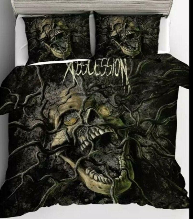 Scary Skull Horror   Bedding Set
