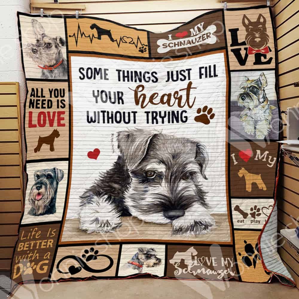 Schnauzer Dog Blanket LNT0712017 Quilt Blanket