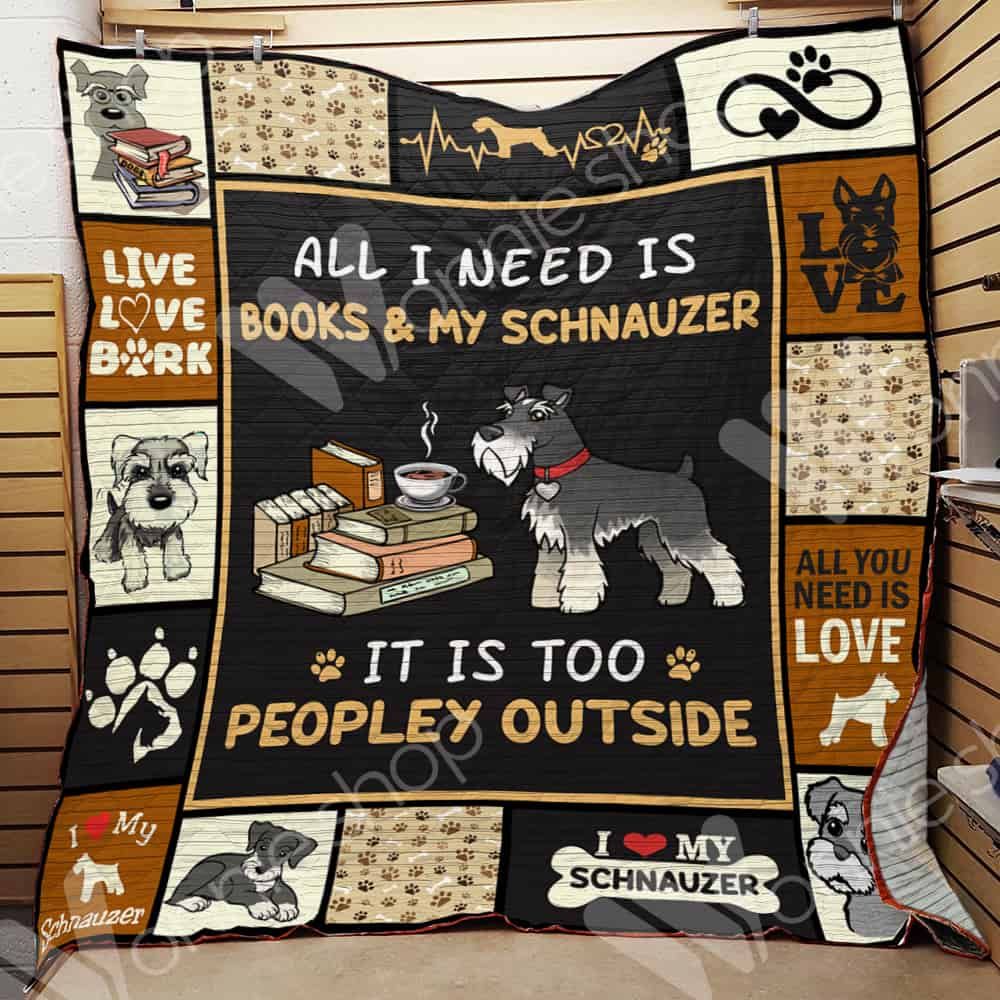 Schnauzer Dog Book Blanket LNT1512034 Quilt Blanket