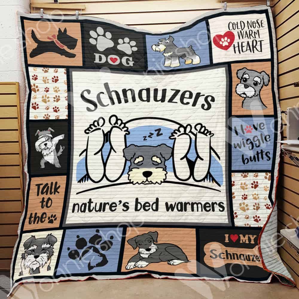 Schnauzer Dog Quilt Blanket DHC0102869TD