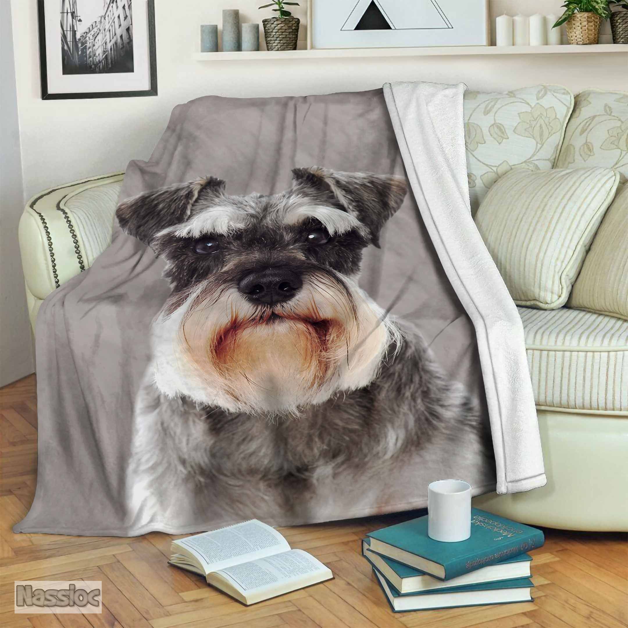 Schnauzer Fleece Blanket