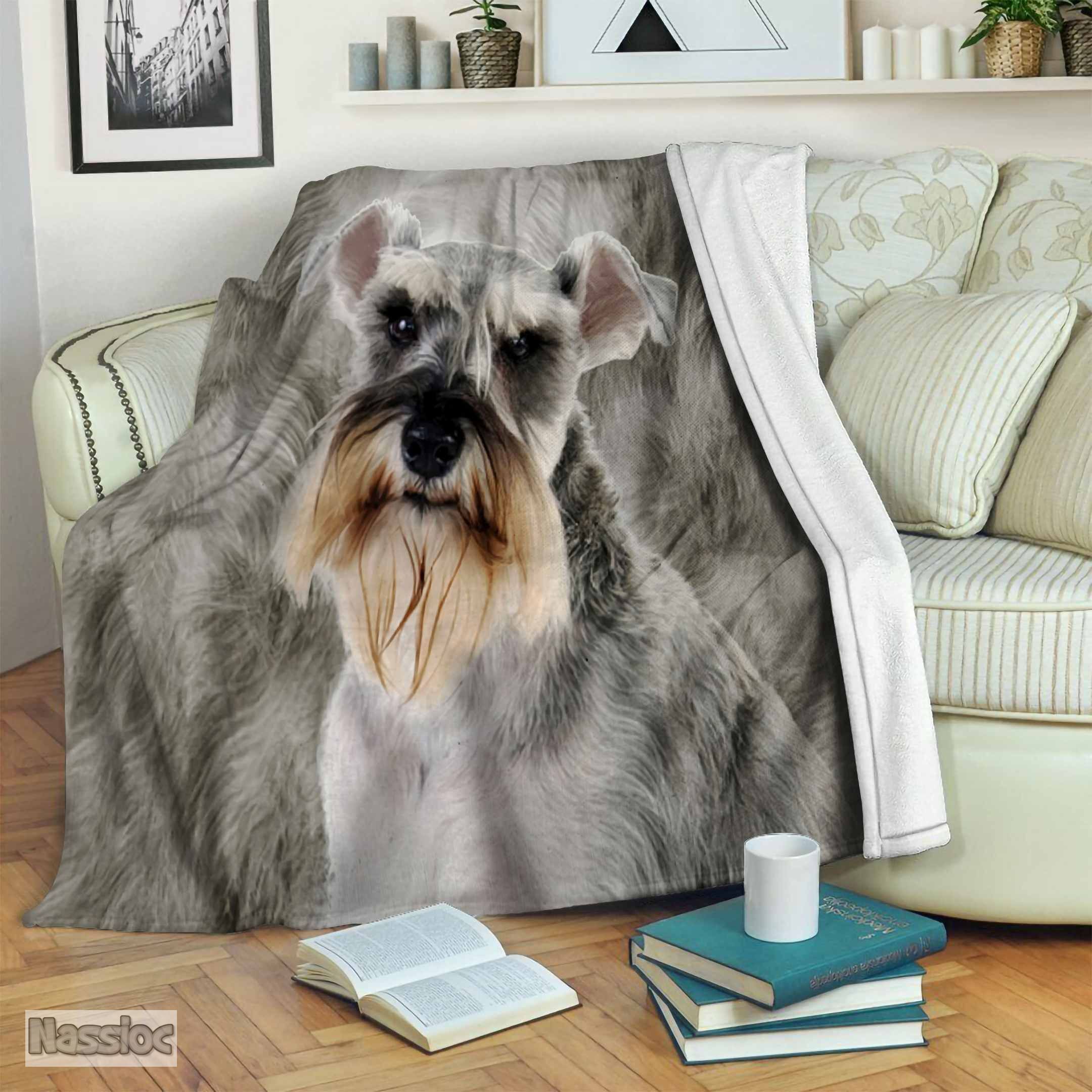 Schnauzer Fleece Blanket