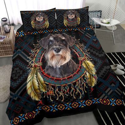 Schnauzer In Dreamcatcher Bedding Set