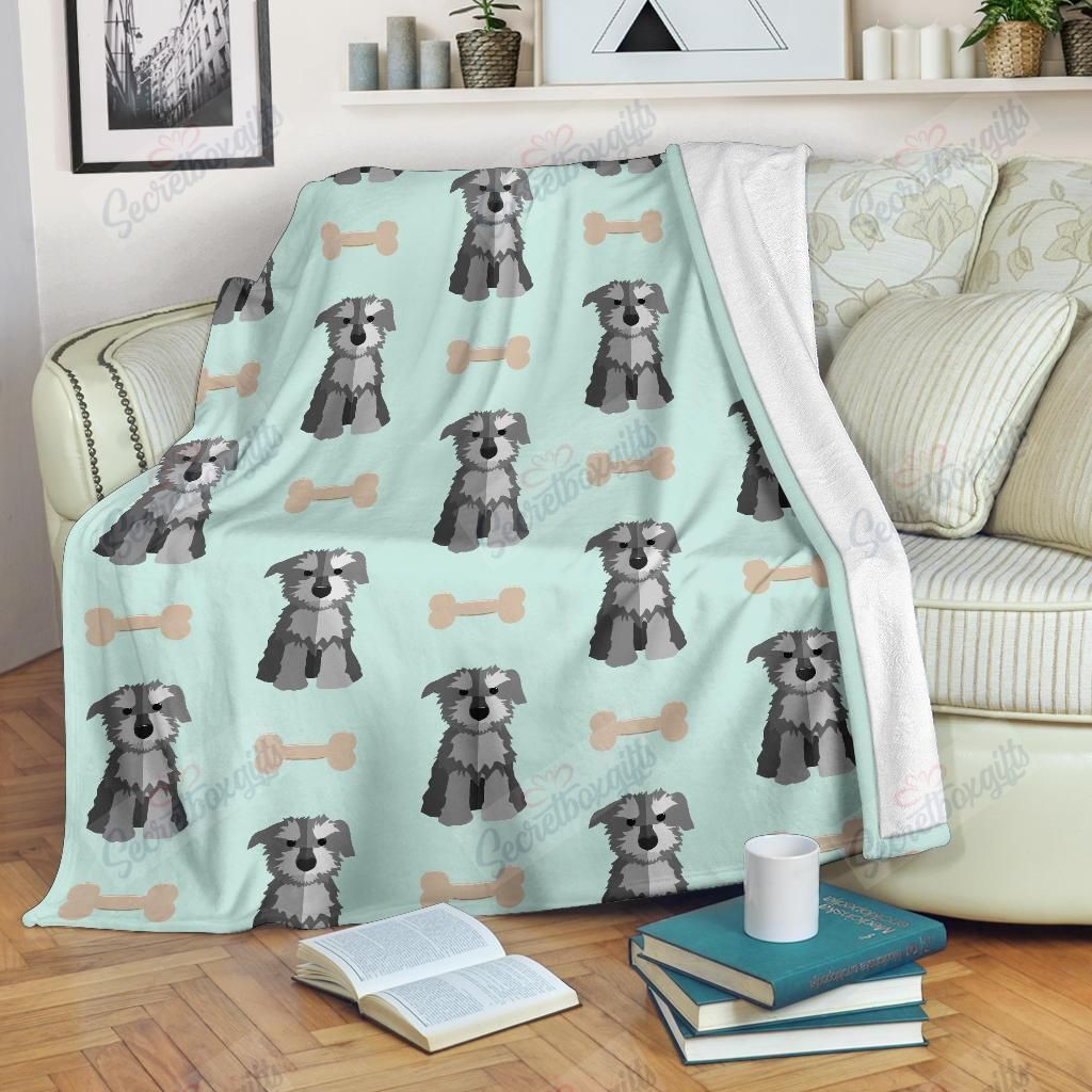 Schnauzers Pattern 3 Fleece Blanket