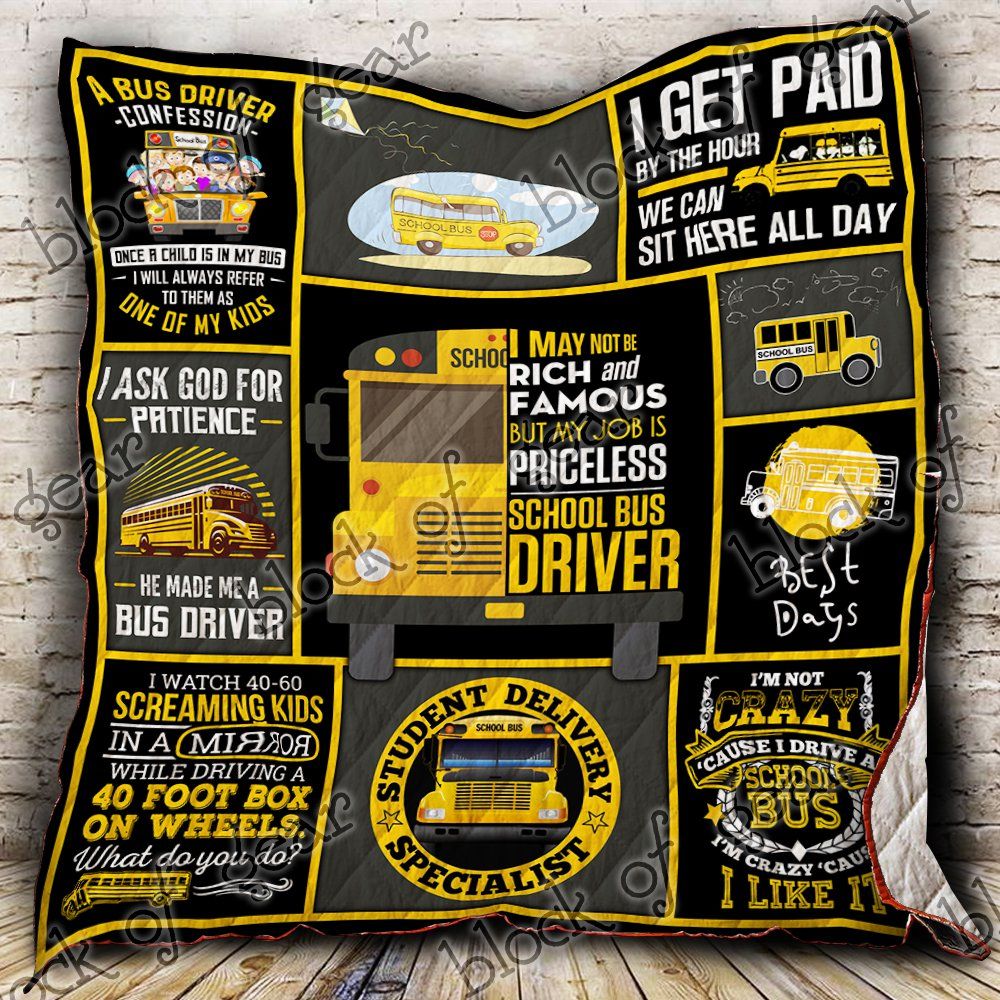 School Bus Driver Quilt P412 Dhc11122955Dd