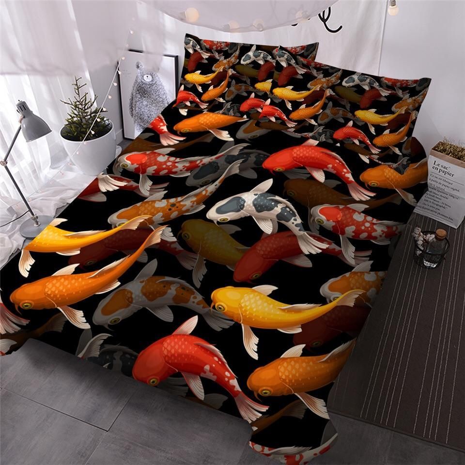 School Koi Carps Bedding Set