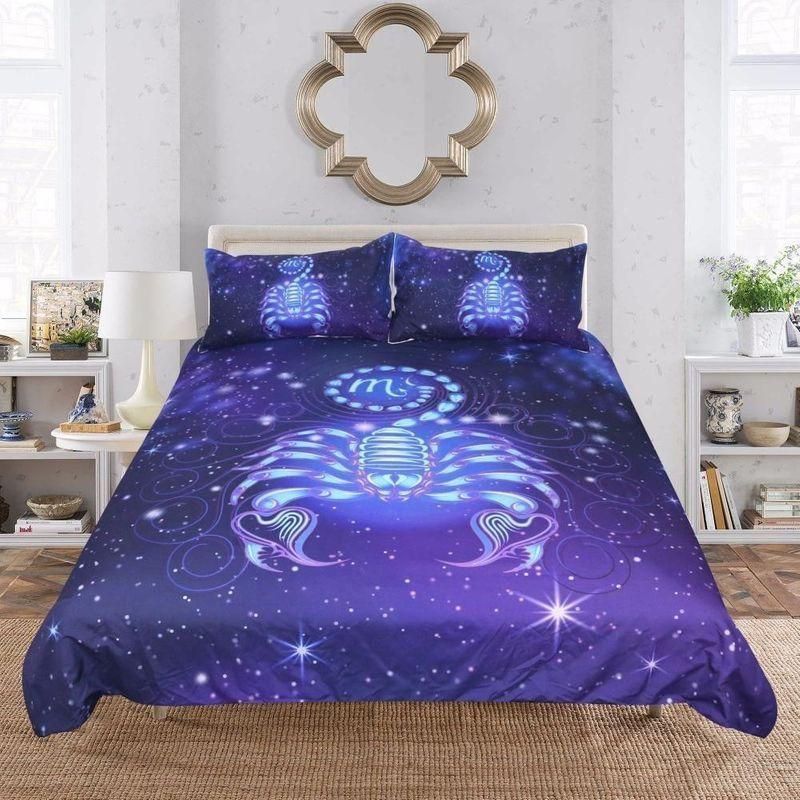 Scorpio Star Galaxy Bedding Set