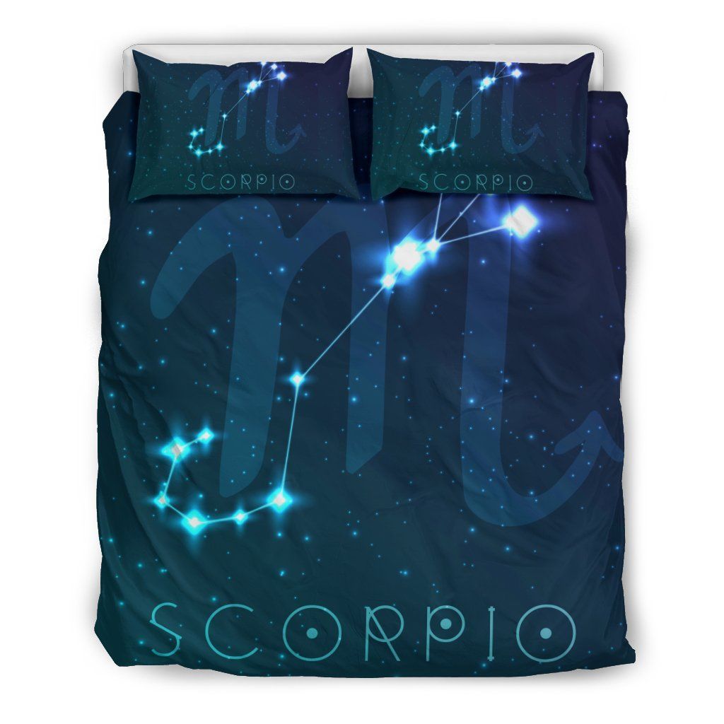 Scorpio Zodiac Galaxy Bedding Set