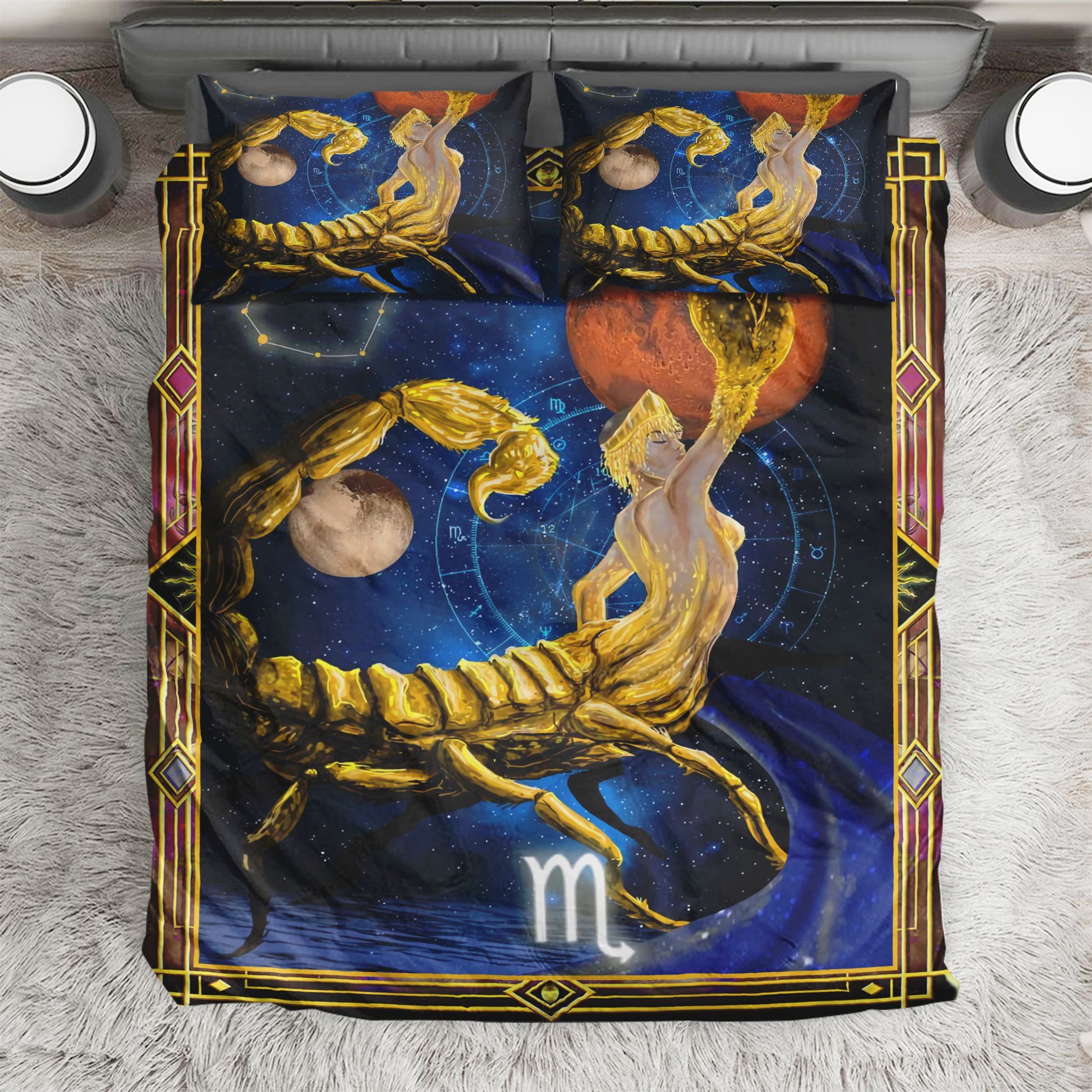 Scorpio Zodiac Bedding Set