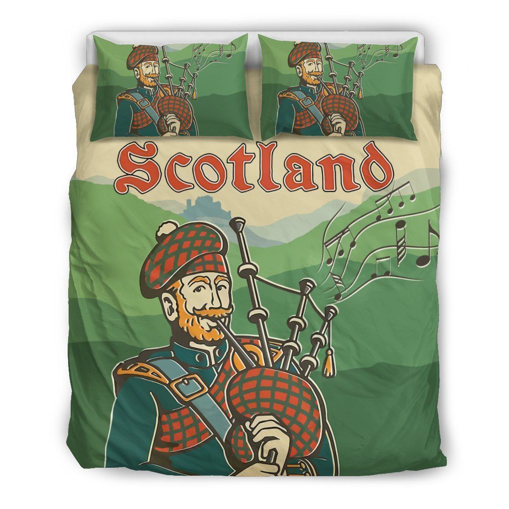 Scotland Bagpiper Bedding Set
