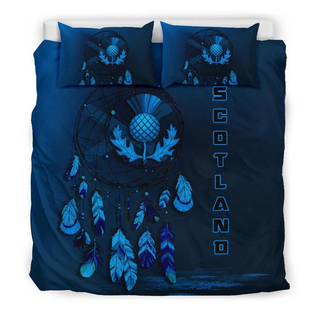 Scotland Thistle Dreamcatcher Blue Bedding Set