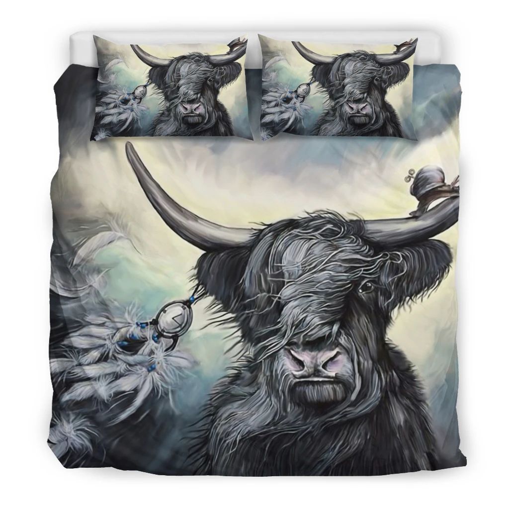 Scottish Highland Cow Bedding Set