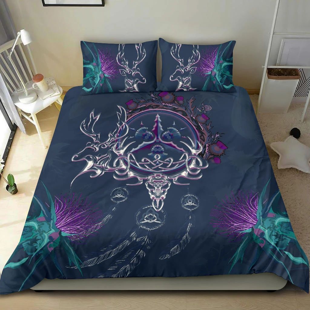 Scottish Red Deer Celtic Dream Catcher Bedding Set