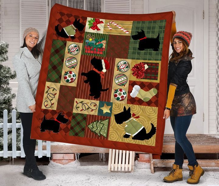 Scottish Terrier Christmas DTC2311716 Quilt Blanket