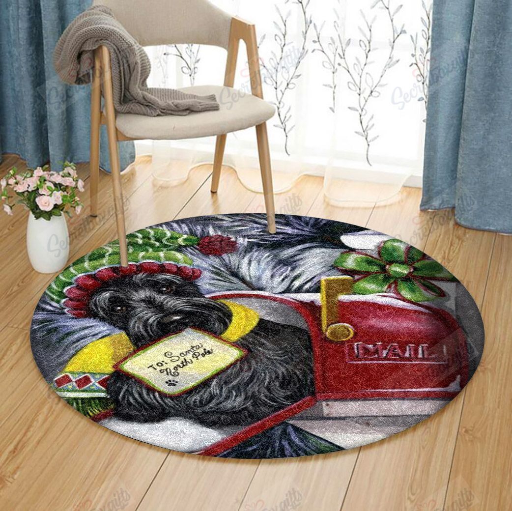 Scottish Terrier Round Carpet