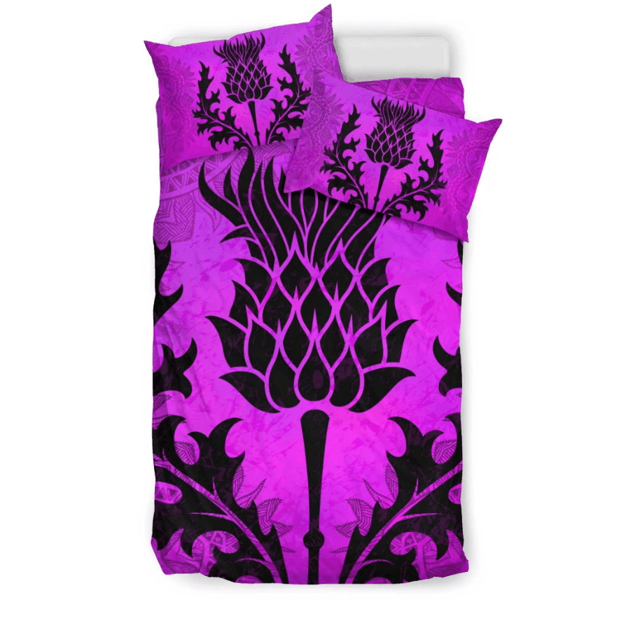 Scottish Thistle Purple Bedding Set