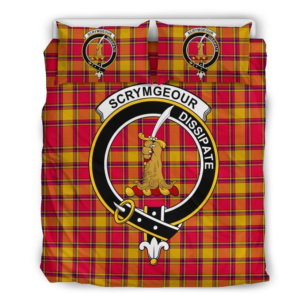 Scrymgeour Clan Badge Tartan Bedding Set