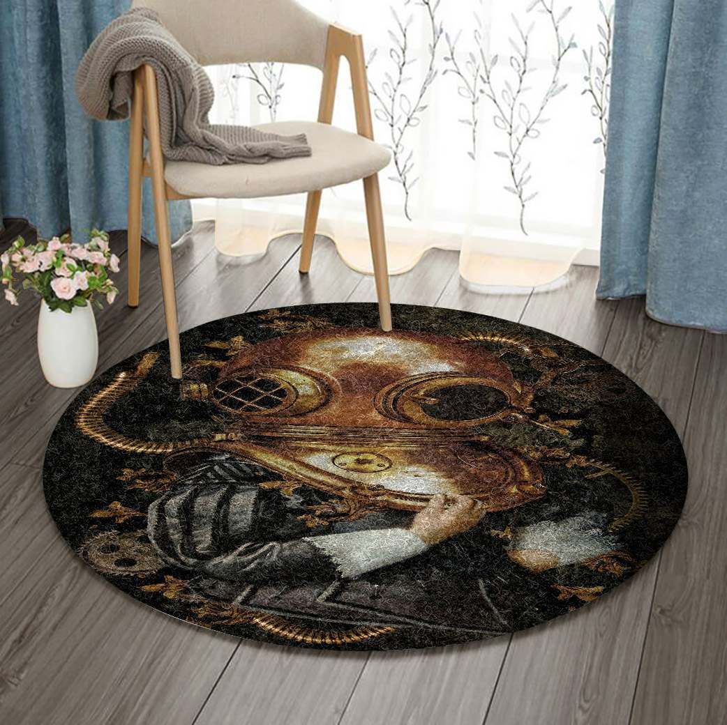 Scuba Diving Round Carpet