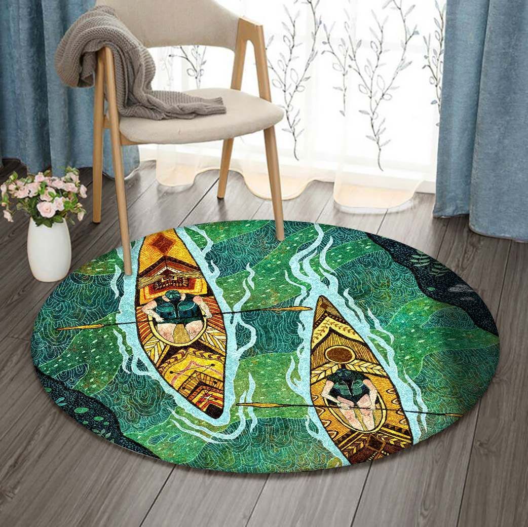 Sculling Round Carpet