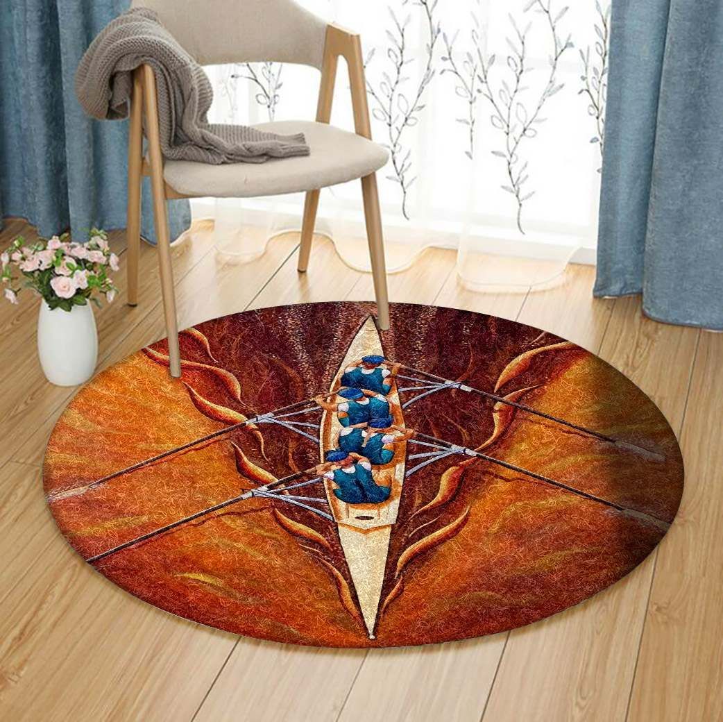 Sculling Round Carpet