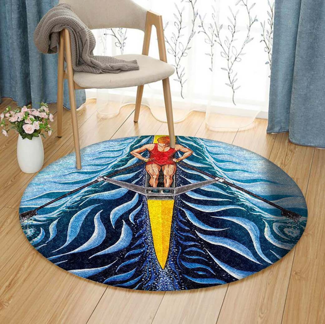 Sculling Round Carpet