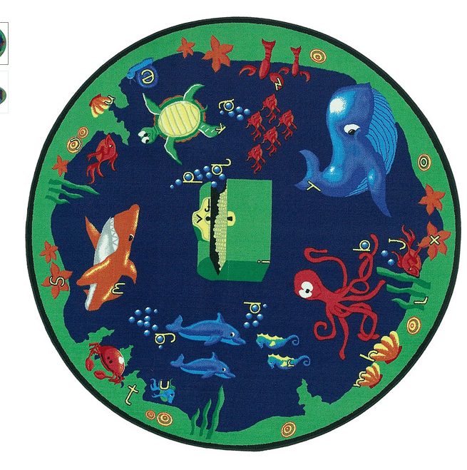 Sea Hunt Round Carpet