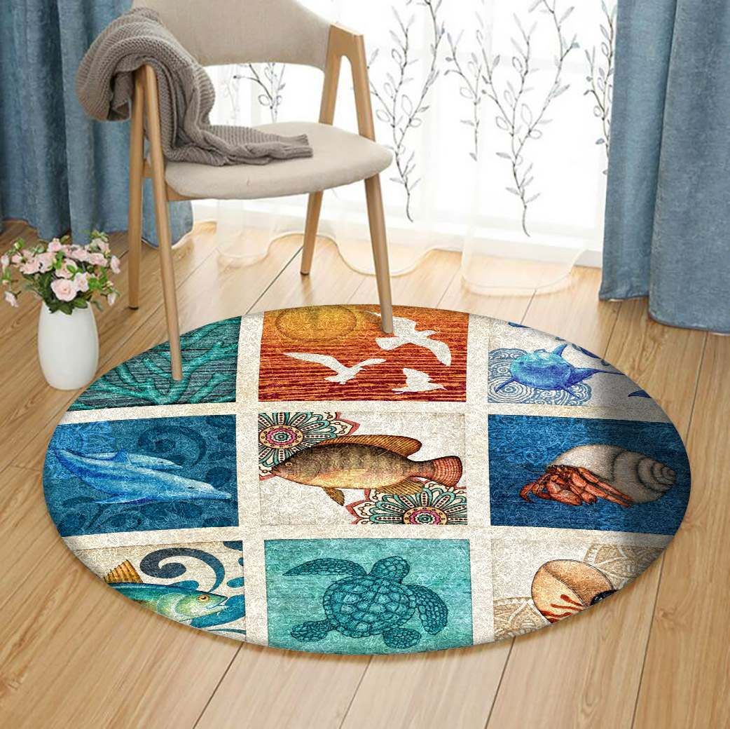 Sea Round Carpet