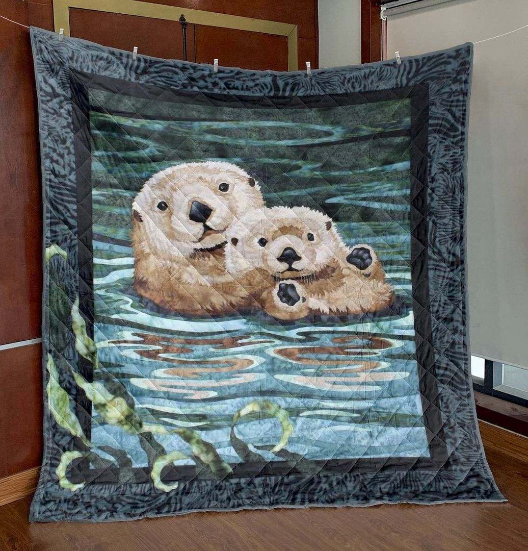 Sea Otter CLT180663 Quilt Blanket